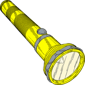 a flashlight